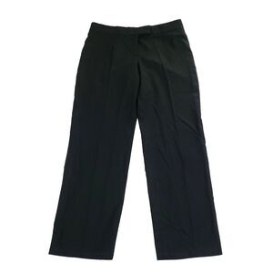 stella mccartney Straight Leg Wool trouser 46 Pants Black Creased Career US 14
